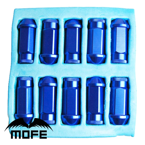 Гаечные гайки Mofe 20 шт./компл. 50 мм D1 универсальные JDM для гоночных колес M12 * 1 5 (P: L:50
