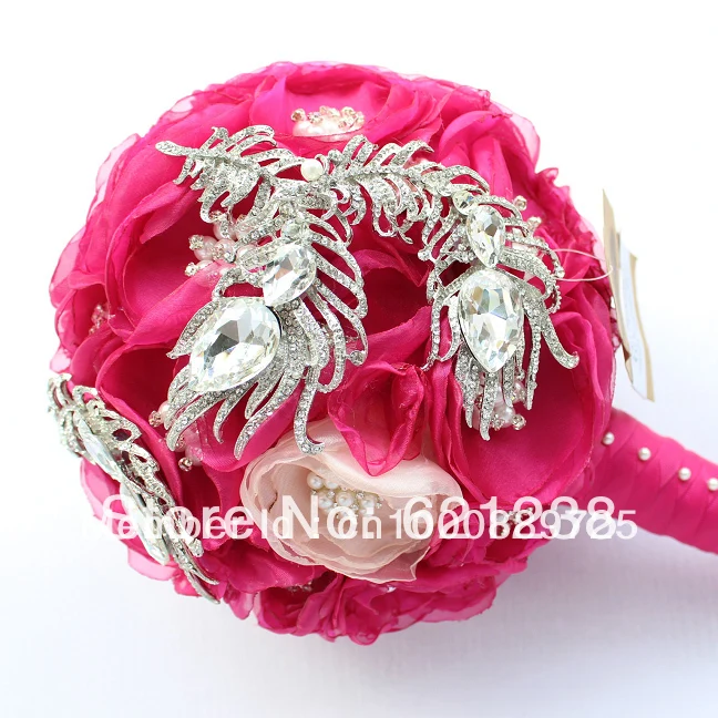 Супер красивые китайские ювелирные изделия для невесты букет цветов красная