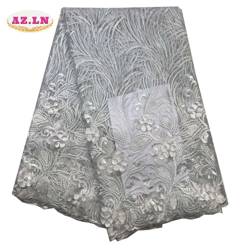 Свадебные нигерийские кружевные материалы 3D кружевная ткань высокого качества