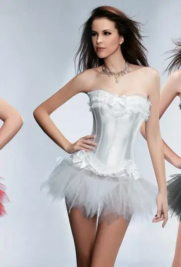 Платье корсет Burlesque на бретельках готическое Бюстье юбка пачка викторианская