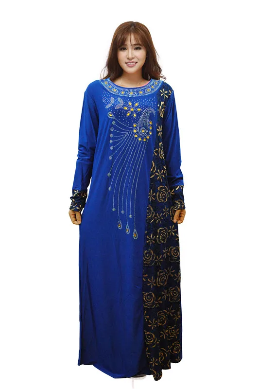 Модное женское платье стразы кружевное мусульманское арабское Макси длинная