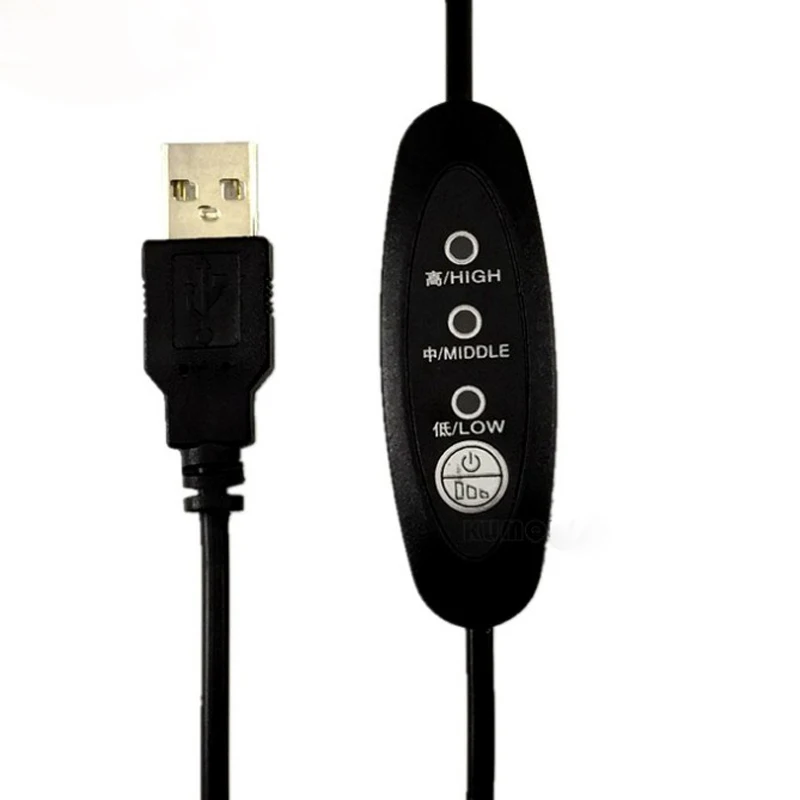 5 В Usb DC3.5 трехступенчатая линия регулирования температуры нагревательная маска для глаз Контроль температуры Переключатель синхронизации линии