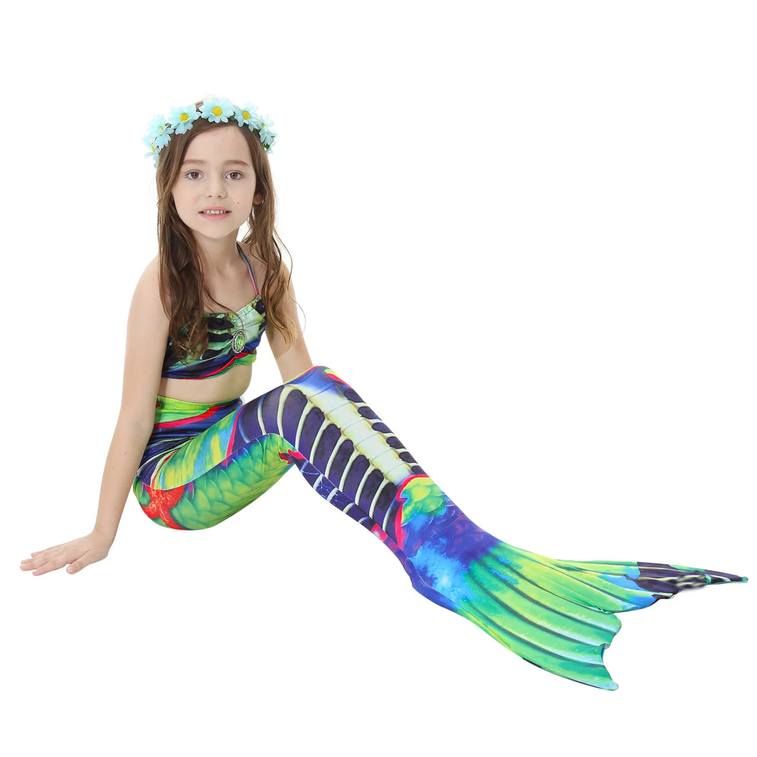 Новинка! Костюм Русалочки Детский костюм принцессы Ариэль с хвостом русалки для