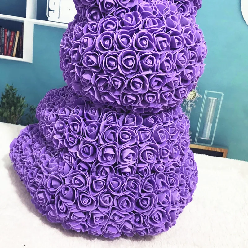 45 см креативные Diy подарки фиолетового цвета цветы из материала pe кролик узор