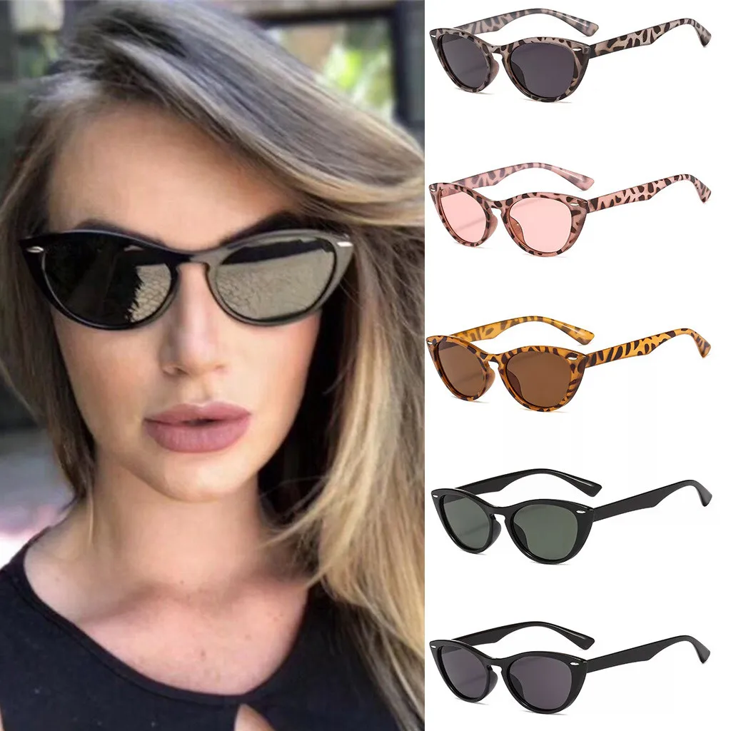 Женские и мужские солнцезащитные очки кошачий глаз винтажные для езды на