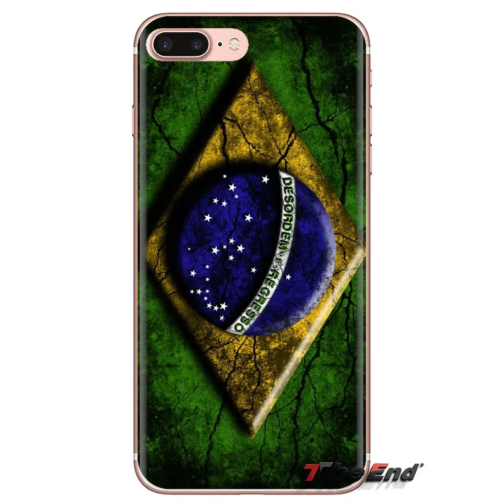 Transparent Soft TPU Case Brazilian Flag Brazil National For Huawei Mate Honor 4C 5C 5X 6X 7 7A 7C 8 9 10 8C 8X 20 Lite Pro |