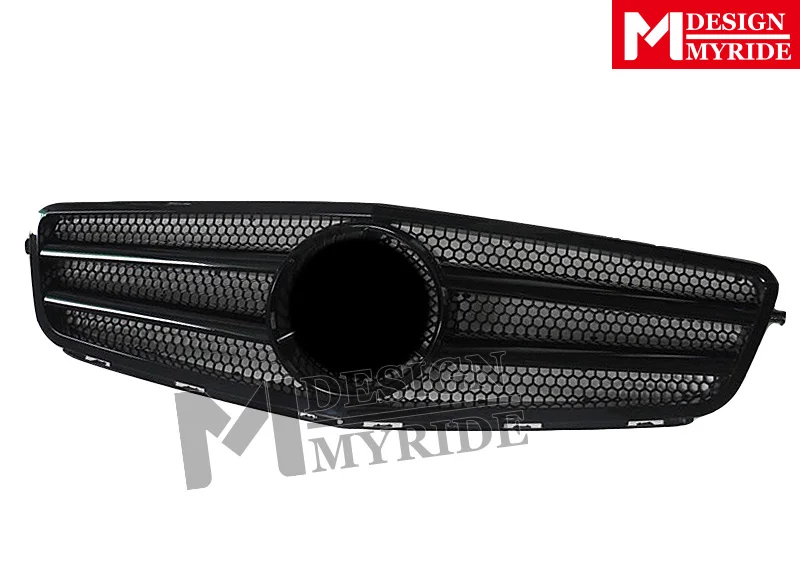 Прямая замена для Mercedes C Class W204 C204 Sports C63 Look решетка решетки ABS глянец Черный C180 C200