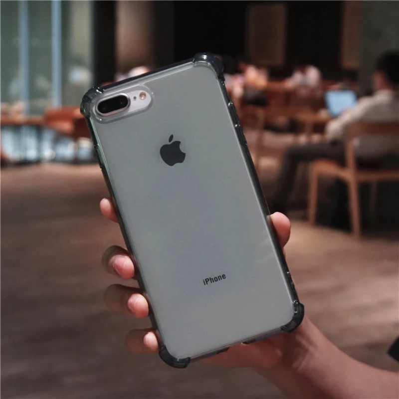 Красочный прозрачный силиконовый чехол из ТПУ для iphone 12 Pro Mini 6 6s 7 8 Plus X защитный