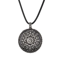 tibet spiritual men necklace tibetab mandala lotus pendant necklace for women geometry amulet religious buddhism vintage jewelry