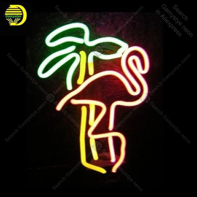 

Neon Sign for Retro Flamingo Palm neon Light Sign decorate Windower Store Display Beer Sign Tubes Neon lights Pink Neon Lamps