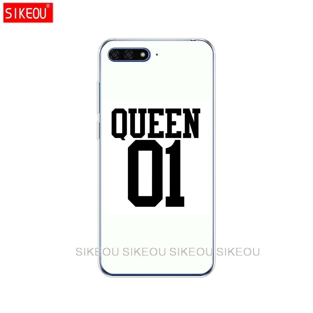 72266 Силиконовый чехол для телефона huawei Honor 7A PRO 7C Y5 Y6 Y7 Y9 Prime king queen - Цвет: 72266