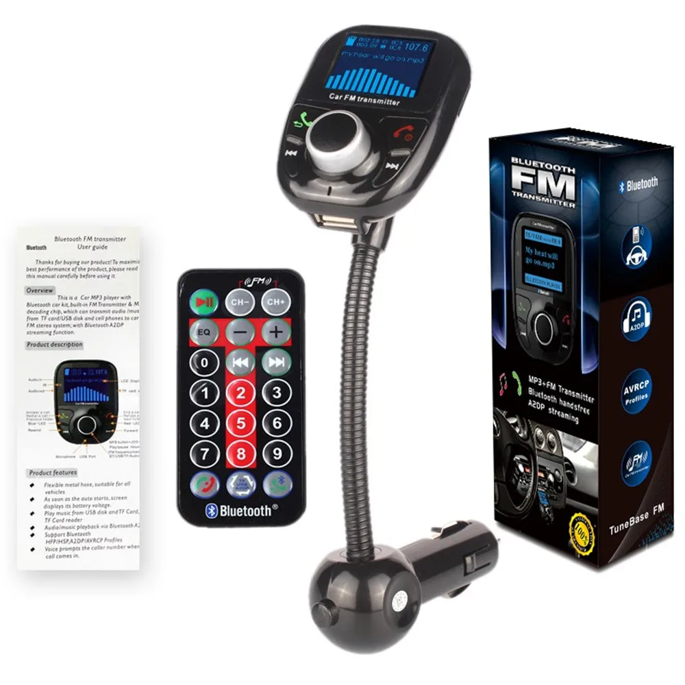 ANLUD Bluetooth FM модулятор mp3 плеер для авто блютуз трансмиттер с ЖК дисплеем и USB