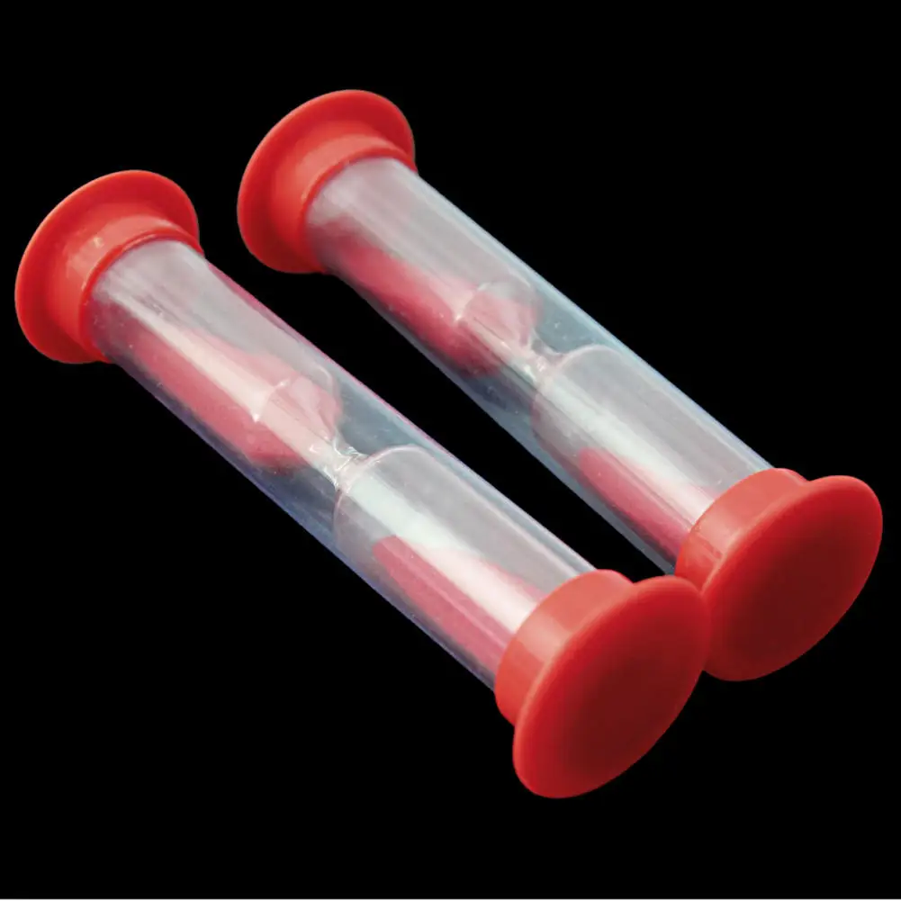 Детский комплект из 2 предметов красного цвета зубная щетка песочные пластиковые