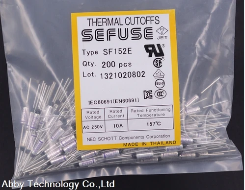 Бесплатная доставка 5 шт./лот SF152E SEFUSE Обрезанные NEC тепловой предохранитель 157C 157
