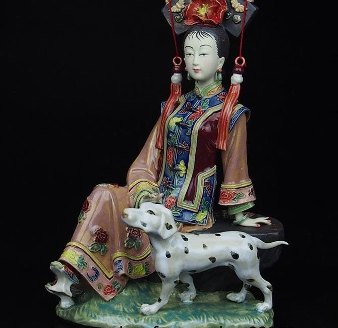 Китайская Дворцовая керамика фарфор WUCAI художественное украшение для женщин и