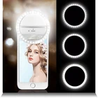 Зеркало для макияжа, кольцесветильник щение для телефона, с 36 светодиодными лампами, портативное универсальное освещение для телефона с тремя уровнями яркости