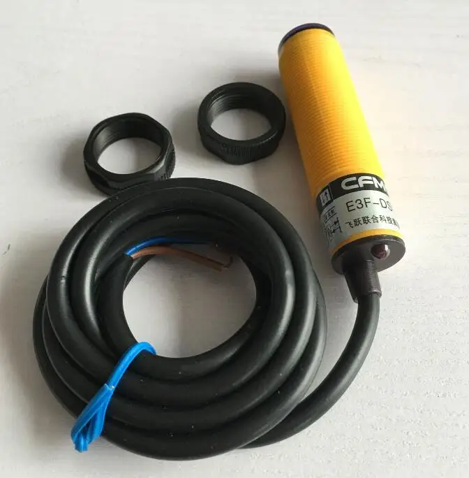 5 шт. фотоэлектрический переключатель E3F DS10Y1 90 250VAC 10 см датчик M18 NO 2 провода