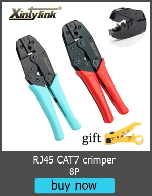 Xintylink EZ rj45 разъем cat6 ethernet кабель для подключения к сети cat5 cat5e rj 45 cat 6 сетевой 8p8c неэкранированный перфорация utp 50/100 шт