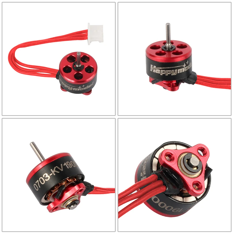 4 шт./лот Happymodel SE0703 KV 15000/19000 1S бесщеточный двигатель для микро FPV мини-гоночного самолета Мультикоптер Дрон аксессуар