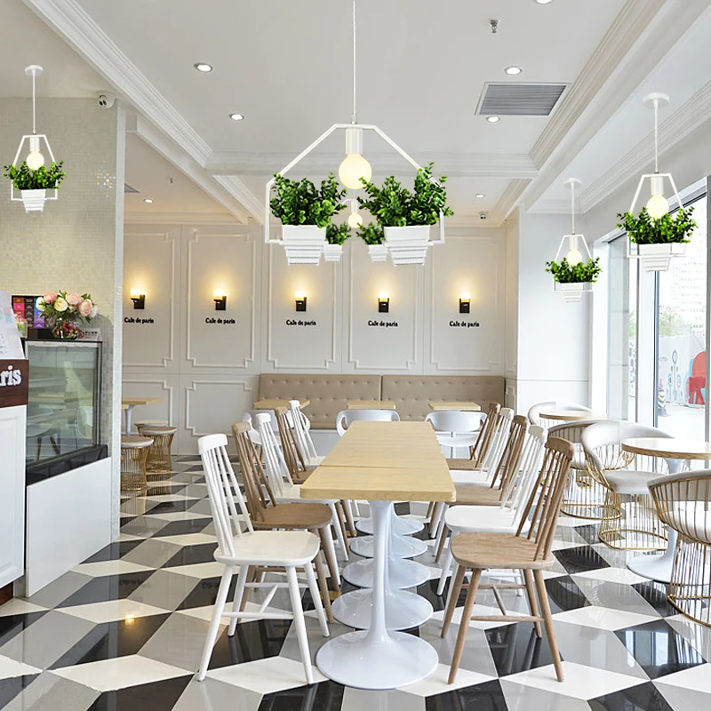 Домашние подвесные светильники железные осветительные лампы черные люстры para sala