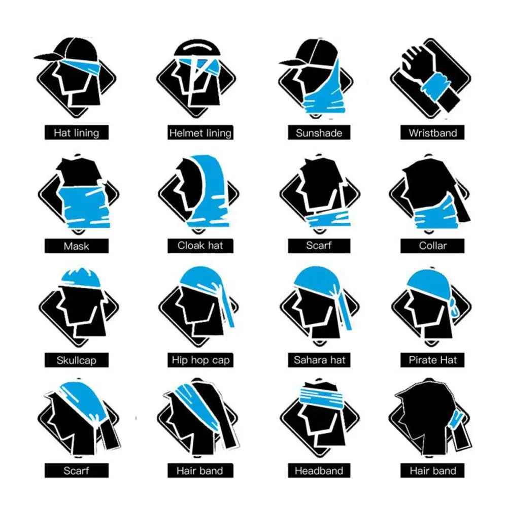 Головной платок Велосипеды Велосипедный спорт на открытом воздухе спортивный