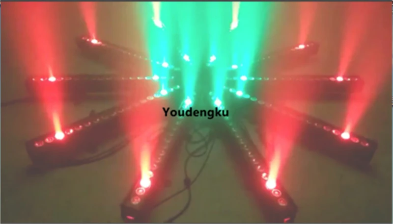 6 шт. светодиодная настенная шайба с точечным управлением 18x15 Вт RGBWA 5 в 1