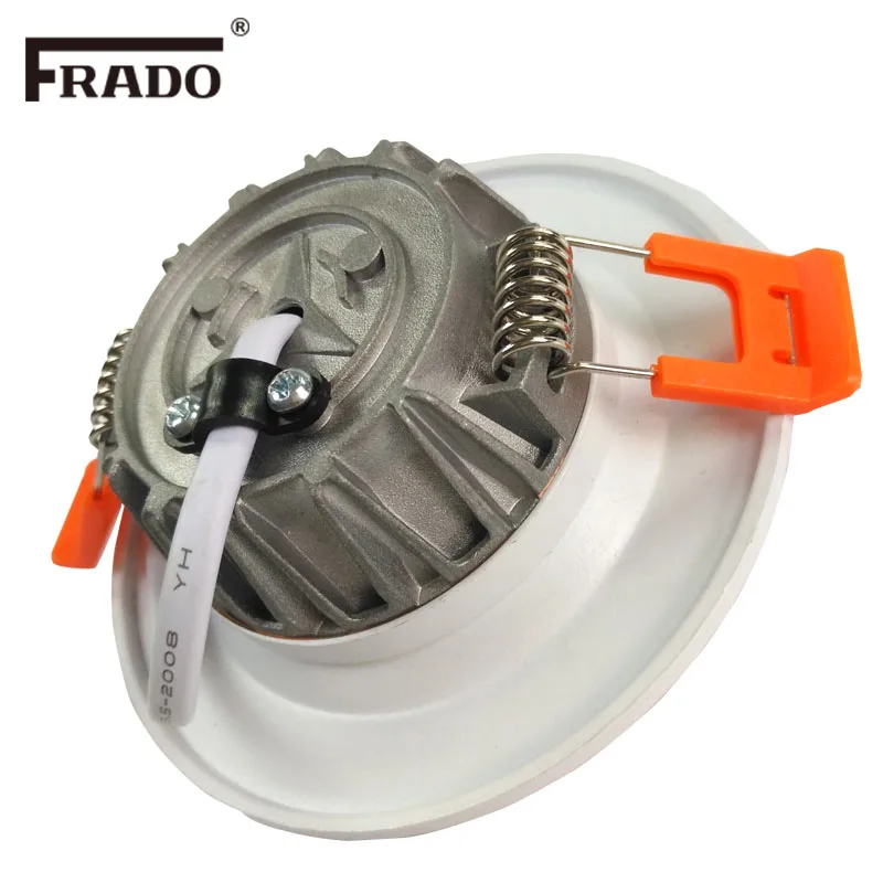 Светодиодный светильник 3 Вт 5 Круглый встраиваемый 220 В алюминиевый светодиодный