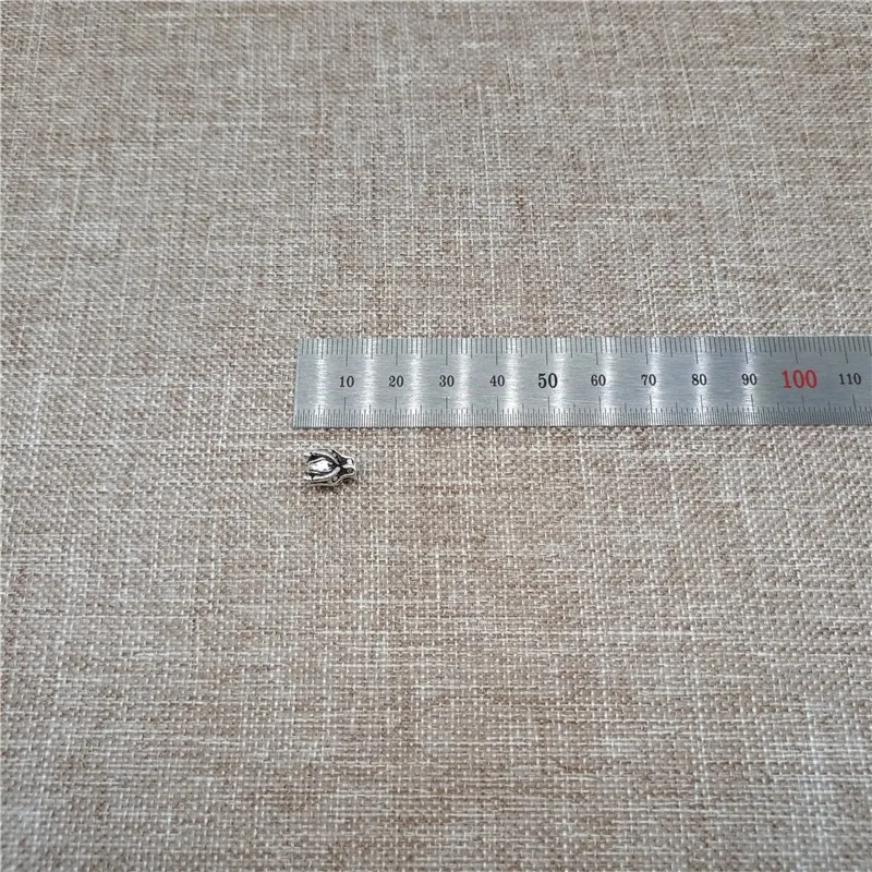 Бусины в виде головы дракона из стерлингового серебра 925 пробы с большим