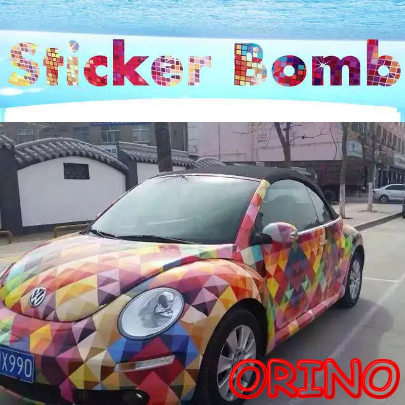 Лидер продаж разноцветная блестящая Радужная наклейка в европейском стиле