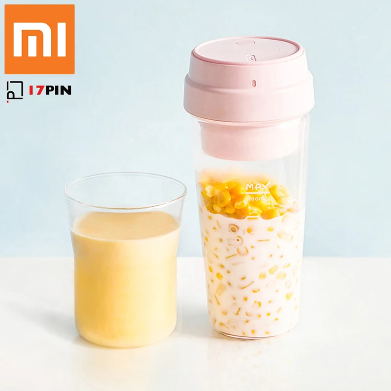 Xiaomi 17PIN портативная электрическая соковыжималка 400 мл перезаряжаемая овощная