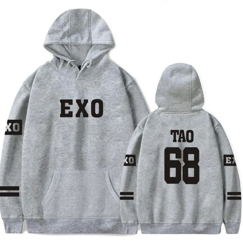 Флисовые толстовки с капюшоном KPOP EXO помогут влюбленным свободная толстовка k-pop