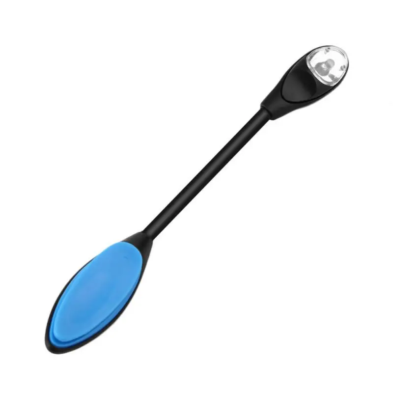 1 шт. мини Гибкая яркая лампа для чтения книг с зажимом ноутбука Белая