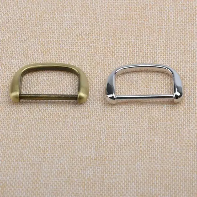 

Gold D ring buckle 1 1/4"(32mm) flat Strap Rings high quality d ring