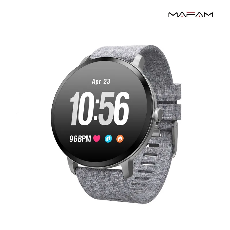 IP67 Водонепроницаемый фитнес трекер с закаленным стеклом мониторинг сердечного