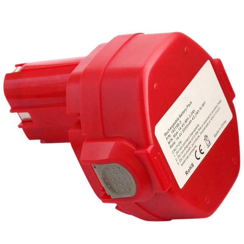 SCLS Новый 14 4 V 3.0Ah NiMH аккумулятор для Makita 6281D 6333D 6336D 6337D 6339D красный | Электроника