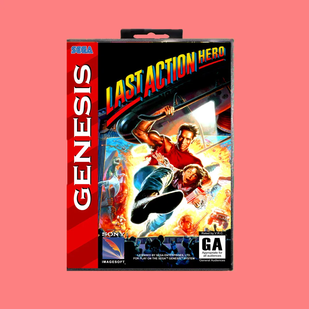 Игральная карта Last action hero 16 бит MD с розничной коробкой для Sega Genesis &amp Mega Drive |