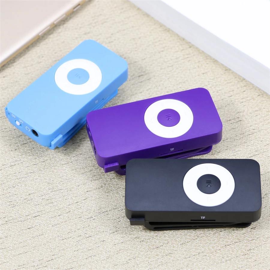 Портативный mp3-плеер 3,5 мм стерео разъем мини-зажим USB Mp3 плеер с отверстием для TF карты Спорт MP3 музыкальный плеер