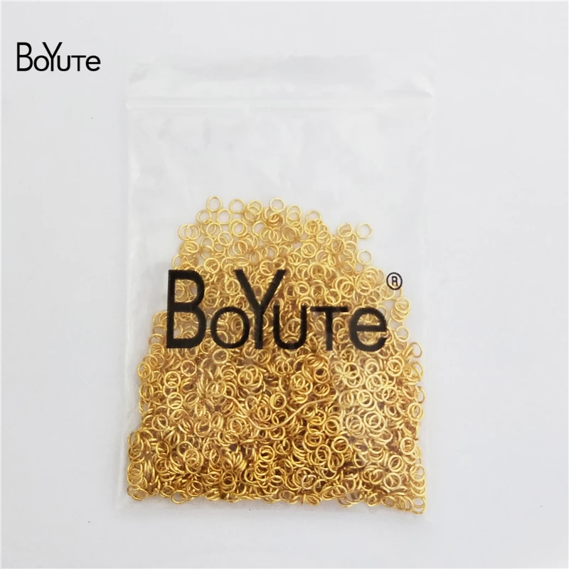 BoYuTe(50 г/пакет) металл, бронза, серебро, золото, черный родий, открытый прыжок, кольца, звеньевые петли, соединитель, сделай сам, ювелирное изделие, компоненты