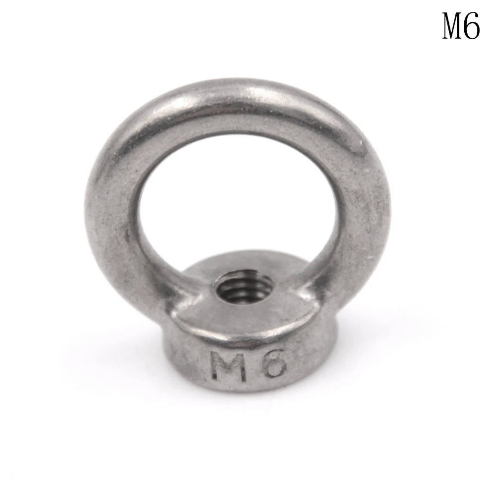 1 шт. M5/M6/M8/M10/M12 глазная гайка из нержавеющей стали, морская подъемная гайка, кольцевая гайка, петля, отверстие для подъемного каната, горячая Распродажа