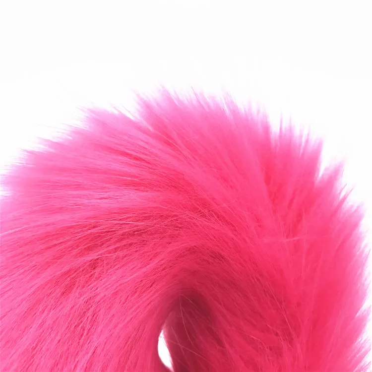 Rose red Fox Dog Tail Anal Plug Sexy Toys Metal Fake Fur Butt Anus For Women Adult Games Product Couples | Красота и здоровье