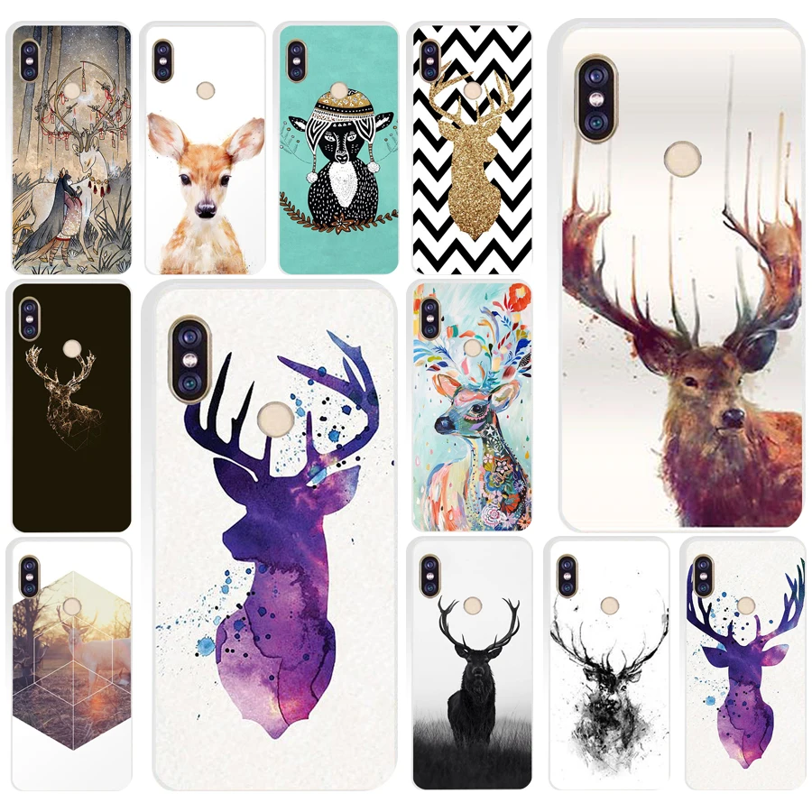 155AQ олень искусство Мягкий Силиконовый ТПУ чехол для телефона xiaomi redmi 6 pro note 5 plus 4 4x