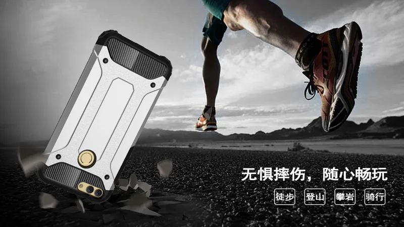 Для huawei P Smart чехол fundas жесткий прочный Чехол для P Smart/Enjoy 7S coque гибридный защитный чехол для телефона двойная защита