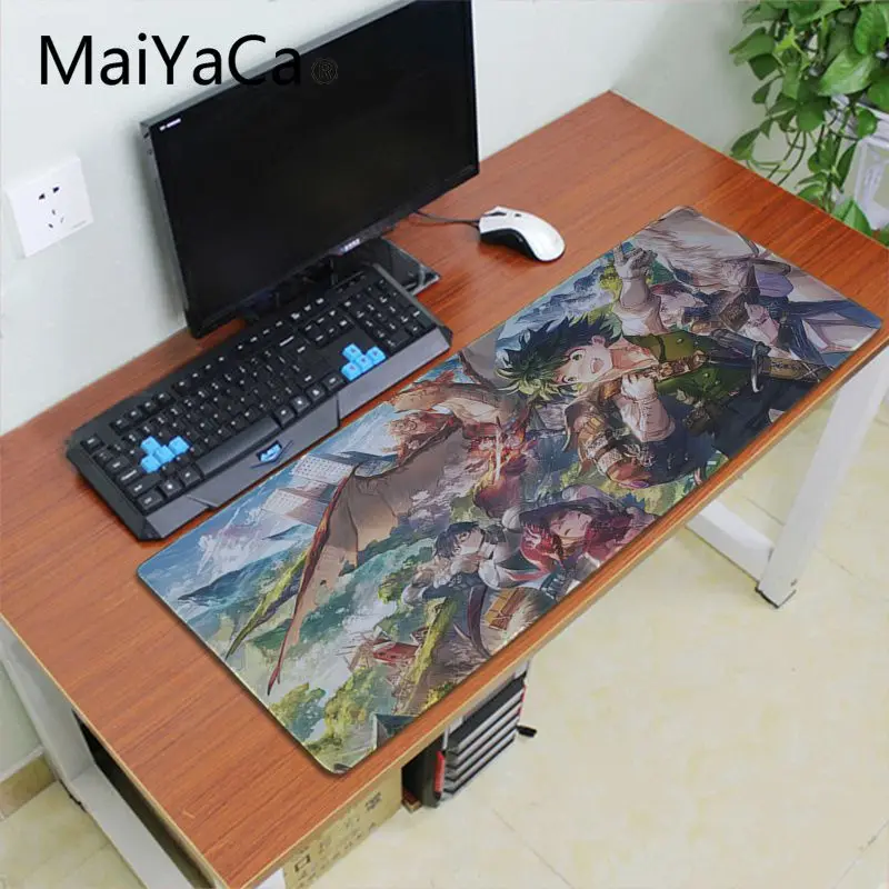 Lock Edge 30X70cm Maiyaca my hero Academy коврик для мыши геймер игровые коврики настольная клавиатура игровой коврик для мыши геймер 60X30 см большой Офисный Компьютерный стол коврик - Цвет: Lock Edge 30X70cm