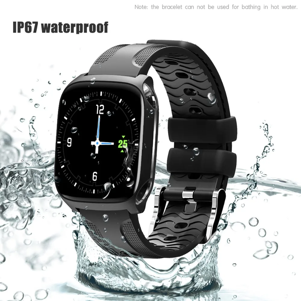 Сенсорный экран, TF9 Смарт-часы Водонепроницаемый IP67 сердечный ритм SmartWatch крови Давление монитор Smart Band Multi-спортивные режимы