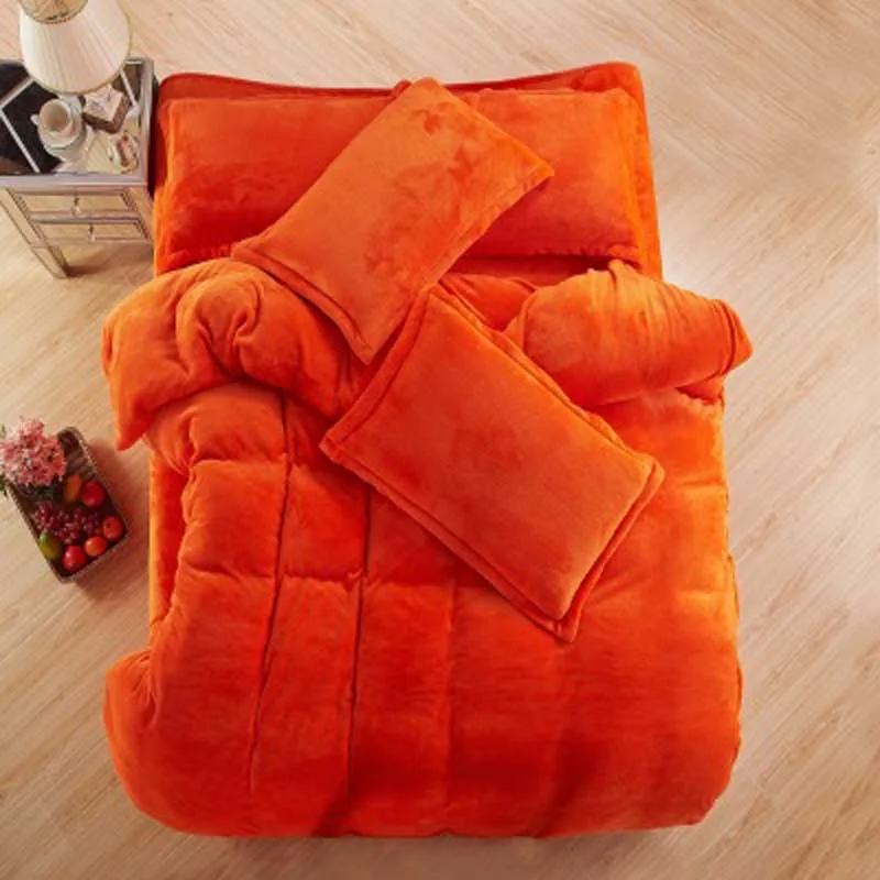 Осенне-зимний теплый фланелевый набор постельных принадлежностей флисовый