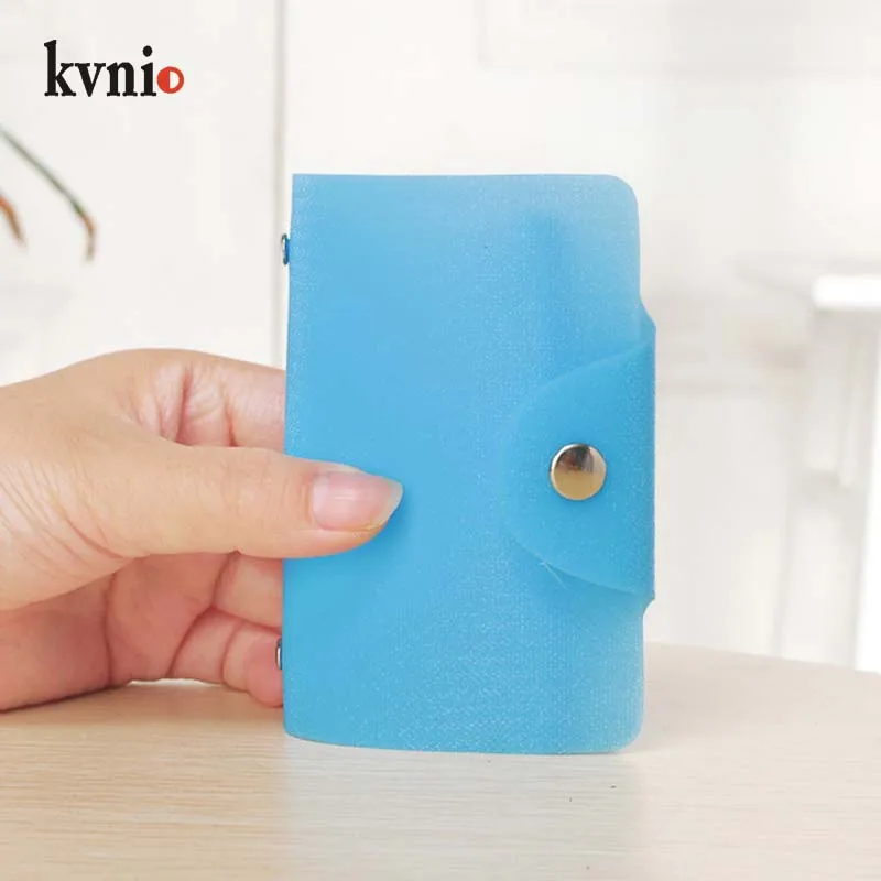 KVNIO 2018 New Candy colors Slim ID/Credit Card Holder Pocket Wallet 9 Color Multi-card Package 24 Slots For Men and Women | Багаж и сумки