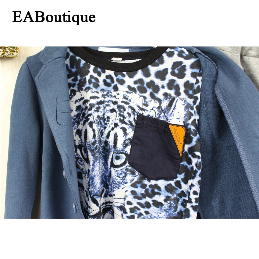 EABoutique Новая мода детская спортивная Одежда Устанавливает дети мальчики
