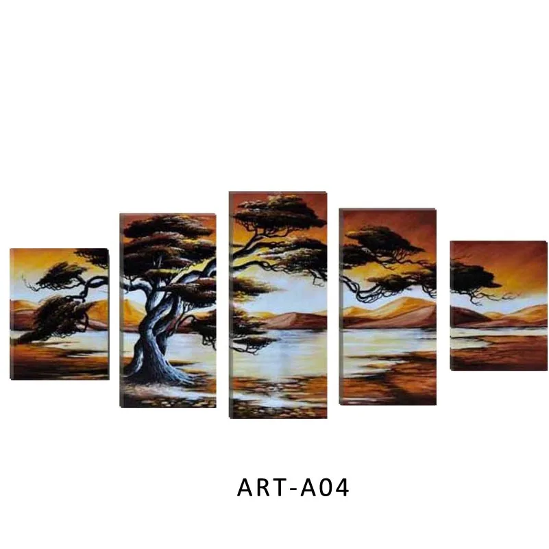 Африканский пейзаж холст ручная работа современная абстрактная картина маслом