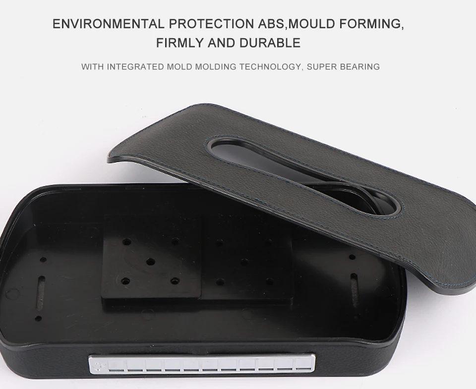 Многофункциональный автомобильный солнцезащитный козырек тканевая коробка подголовник висячий блок тип из искусственной кожи держатель для карт парковочный телефон номерной знак 4 цвета