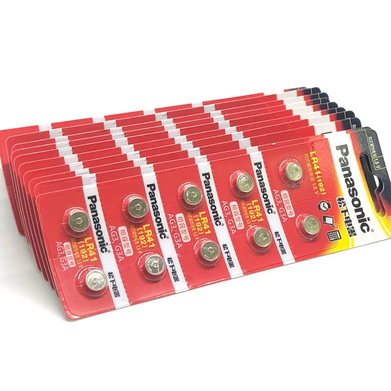 1000pcs/lot New Original Battery For Panasonic LR41 LR 41 SR41 AG3 G3A L736 192 392A Zn/MnO2 1.5V Button Cell Coin Batteries | Электроника